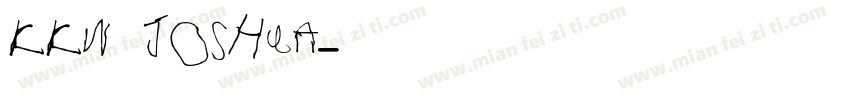 KKW JOSHUA字体转换